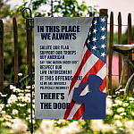 5KNG. Salute Our Flag 30x40 SIDE 1 Garden Flag Mockup 6