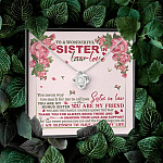 To A Wonderful Sister In Law I Am Blessed To Have You In My Life Love Knot Necklace - Sister In Law Gifts
