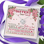 To A Wonderful Sister In Law I Am Blessed To Have You In My Life Love Knot Necklace - Sister In Law Gifts