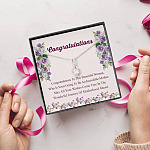 Congratulations Wonderful Journey Of Motherhood Ahead Mama To Be Alluring Beauty Necklace - Mom To Be Gifts