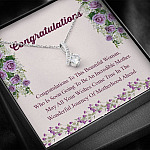 Congratulations Wonderful Journey Of Motherhood Ahead Mama To Be Alluring Beauty Necklace - Mom To Be Gifts