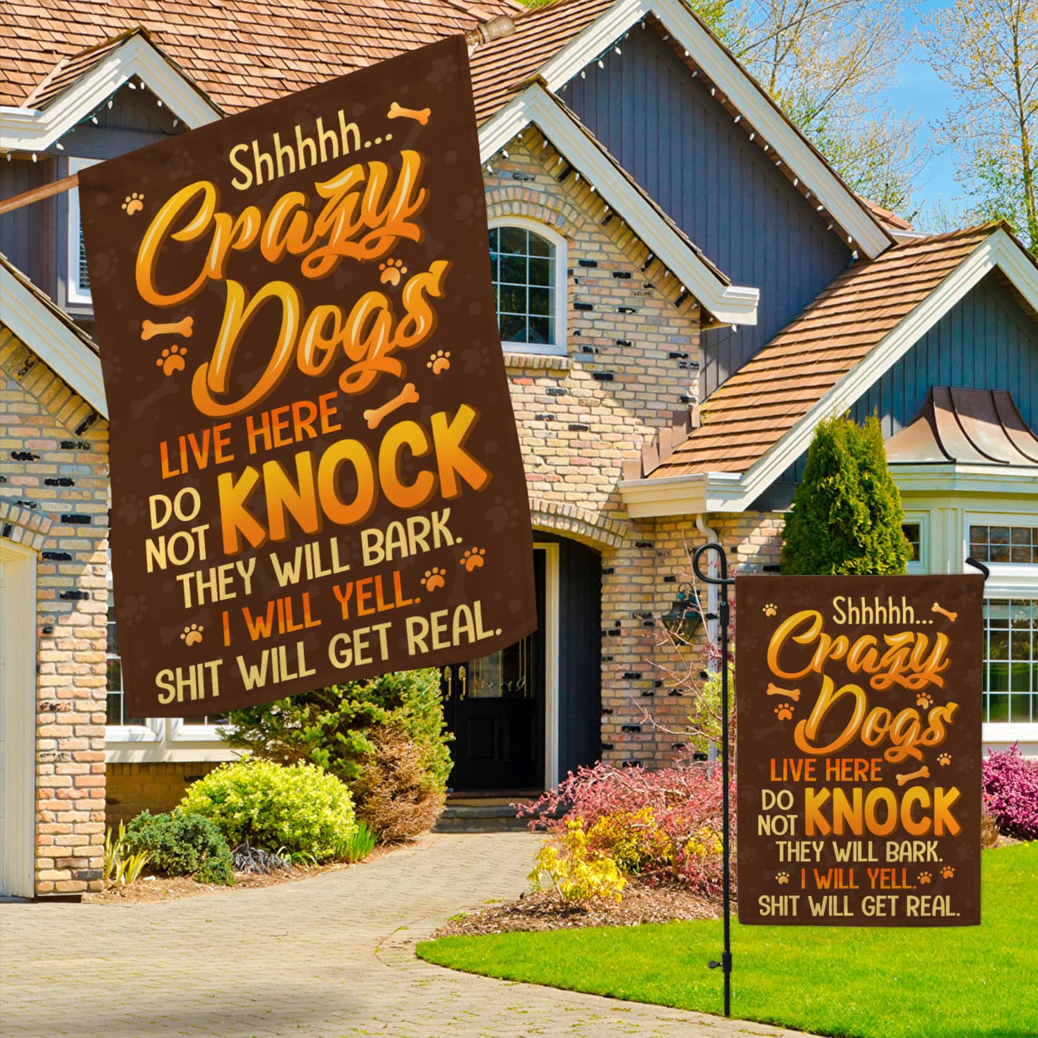 4O. Crazy Dogs-30x40 Garden & House Mockup 3