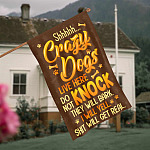 4O. Crazy Dogs-30x40 House Flag Mockup 4