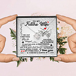 To My Future Wife The Day I Met You My Life Change Love Knot Necklace - Gifts For Girlfriend Fiance