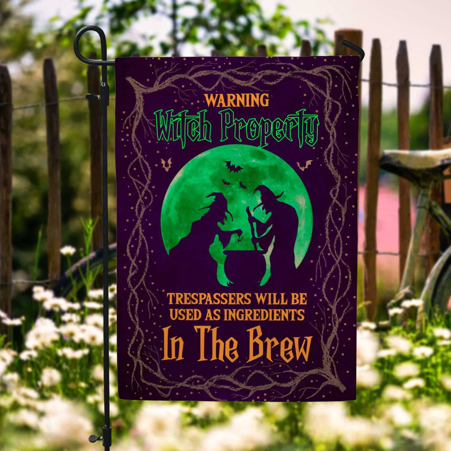 6O. Witch Property-30x40 Garden Flag Mockup 6