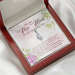 To My New Mom On My Wedding Day The Day Of The Wedding Our Families Will Blend Alluring Beauty Necklace