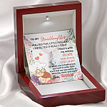 Personalized Name To My Granddaughter I Hugged This Little Pendant Alluring Pendant Necklace