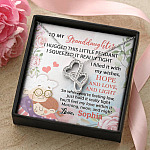 Personalized Name To My Granddaughter I Hugged This Little Pendant Double Hearts Necklace Pendant Necklace