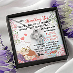 Personalized Name To My Granddaughter I Hugged This Little Pendant Double Hearts Necklace Pendant Necklace