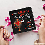 Personalized Name To My Daughter Whenever You Feel Overwhelmed Remember To Pray On It Alluring Pendant Necklace