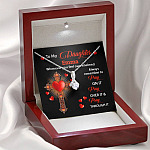 Personalized Name To My Daughter Whenever You Feel Overwhelmed Remember To Pray On It Alluring Pendant Necklace