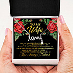 To My Wife How Can I Properly Thank the Person Who Always Bring the Best Scripted Love Pendant Necklace