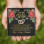 To My Wife How Can I Properly Thank the Person Who Always Bring the Best Interlocking Hearts Pendant Necklace