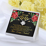 To My Wife How Can I Properly Thank the Person Who Always Bring the Best Love Knot Pendant Necklace