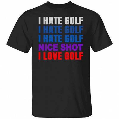 golf tee, Black, Unisex T-Shirt