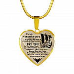 Personalized Couple Name To My Shieldmaiden Always Remember I Love You Viking Warrior Saying Heart Necklace Personalized Couple Name To My Shieldmaiden Always Remember I Love You Viking Warrior Saying Heart Necklace