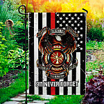 10HV. 343 Never Forget(side 1) Garden Flag Mockup 1