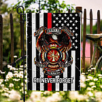 10HV. 343 Never Forget(side 1) Garden Flag Mockup 6