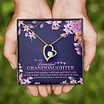 To My Beautiful Granddaughter I Squeezed This Necklace Really Tight and Fill With My Love Forever Love Necklace