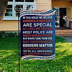 16 HG. In This House Our Flag Garden Flag Mockup 3