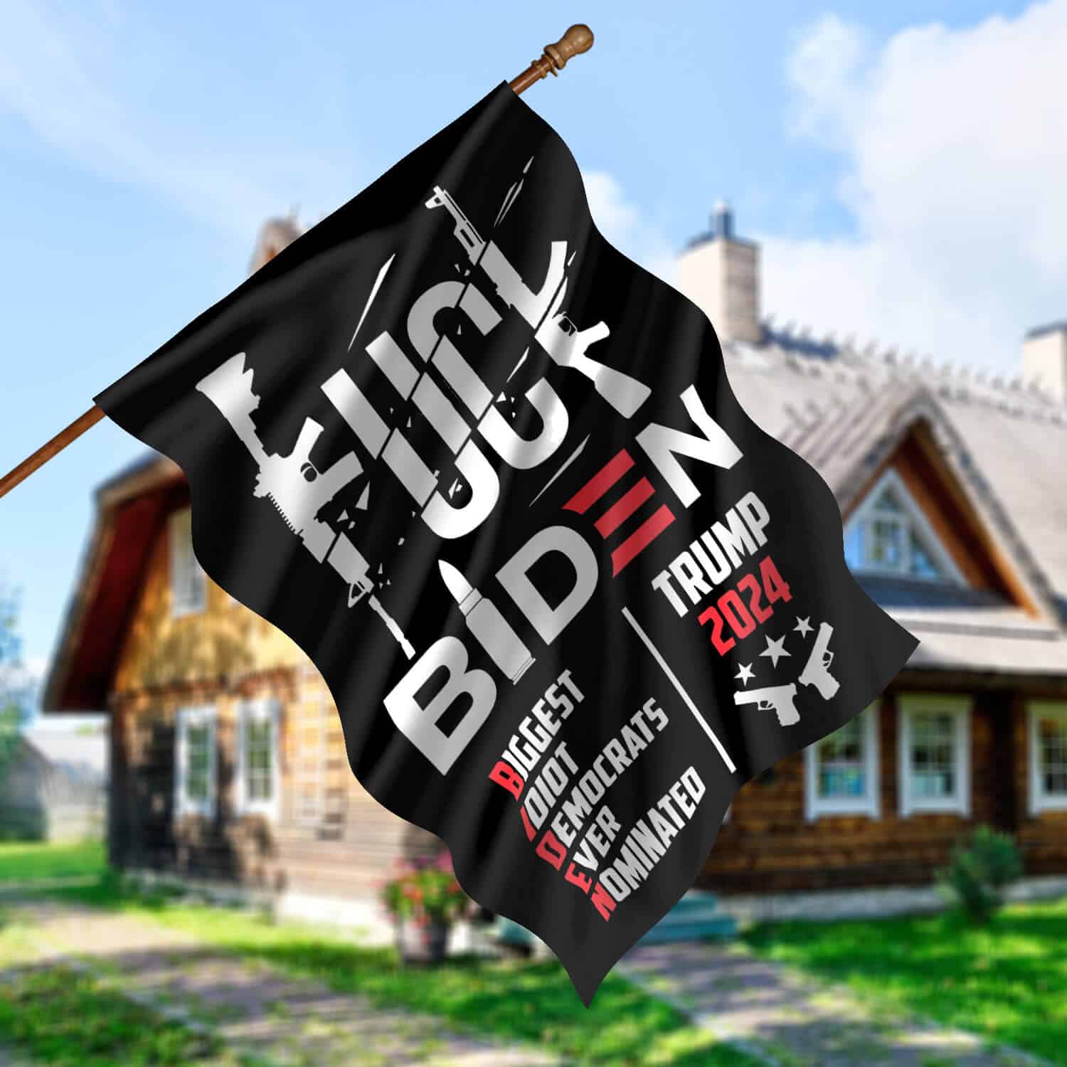 30x40 House Flag Mockup 5