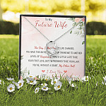 To My Future Wife The Day I Met You My Life Changed I Love You Forever And Always Forever Love Heart Pendant Necklace
