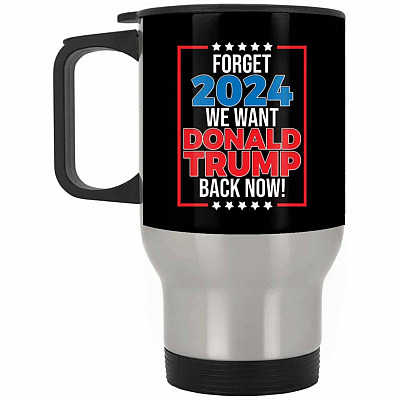 14 oz. Silver Travel Mug