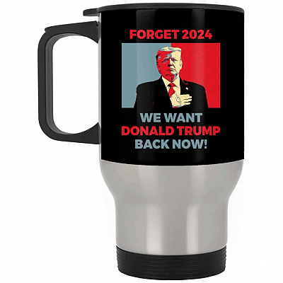 14 oz. Silver Travel Mug