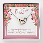 Best Sister In Law We Can Call Ourselves Family Interlocking Hearts Pendant Necklace - Sister In Law Gifts - Interlocking Hearts Necklace