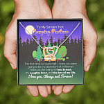 To My Smokin' Hot Camping Partner The Love Of My Life Interlocking Hearts Pendant Necklace - Camping Necklace