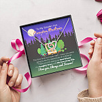 To My Smokin' Hot Camping Partner The Love Of My Life Interlocking Hearts Pendant Necklace - Camping Necklace