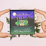 To My Smokin' Hot Camping Partner The Love Of My Life Interlocking Hearts Pendant Necklace - Camping Necklace