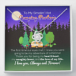 To My Smokin' Hot Camping Partner The Love Of My Life Love Knot Necklace - Camping Necklace For Women - Love Knot Necklace