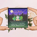 To My Smokin' Hot Camping Partner The Love Of My Life Love Knot Necklace - Camping Necklace For Women