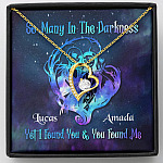 Personalized So Many In The Darkness I Found You And You Found Me Forever Love Heart Pendant Necklace - Custom Couple Gift - Forever Love Necklace (18K Yellow Gold)