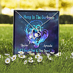 Personalized So Many In The Darkness I Found You And You Found Me Forever Love Heart Pendant Necklace - Custom Couple Gift