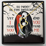 So Many In The Darkness Yet I Found You And You Found Me Forever Love Necklace - Forever Love Necklace (18K Yellow Gold)