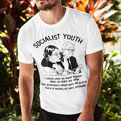 Alternative view of Socialist Youth I Believe When We Stand Together We Share the Same Vision-Bernie Sander and Alexandria Shirt