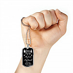 Personalized Name and Date My Life My Love My Friend Dog Tag Pendant Necklace for Him