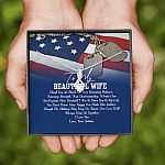 To My Beautiful Army Wife Thank You So Much For Your Unending Patience Alluring Beauty Necklace - Army Wife Gift To My Beautiful Army Wife Thank You So Much For Your Unending Patience Alluring Beauty Necklace - Army Wife Gift