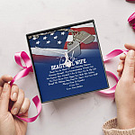 To My Beautiful Army Wife Thank You So Much For Your Unending Patience Alluring Beauty Necklace - Army Wife Gift To My Beautiful Army Wife Thank You So Much For Your Unending Patience Alluring Beauty Necklace - Army Wife Gift