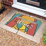 2QT. Hope You Brought Wine Doormat mockup 10