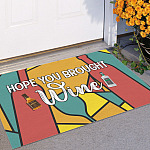 2QT. Hope You Brought Wine Doormat mockup 11