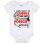 horror onesie, White, Baby Onesie - 12 Month horror onesie, White, Baby Onesie - 12 Month