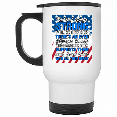 14 oz. White Travel Mug