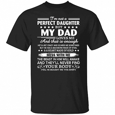 My Dad Shirt, Black, Unisex T-Shirt