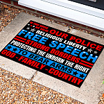 50 HG UU TIEN. Value Our Police_doormat fix Doormat Mockup 10