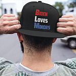 BLM Biden Loves Minors Twill Cap - Biden Likes Minors Snapback Hat - Anti Joe Biden Hat