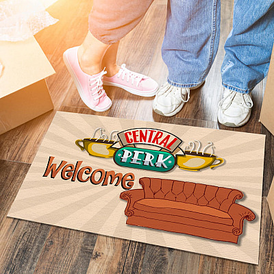 Friends Fan Gift Central Perk Coffee Indoor Outdoor Doormat - Friends Welcome Doormat