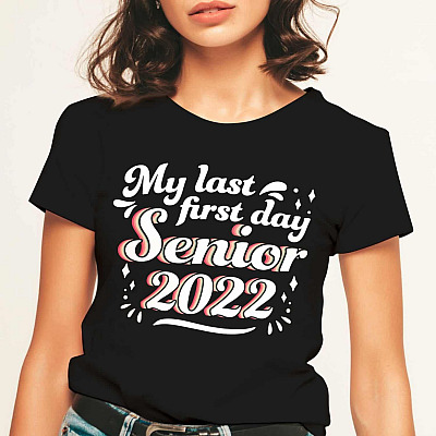 Alternative view of My Last First Day Senior 2022 Vintage Back To School T-Shirt